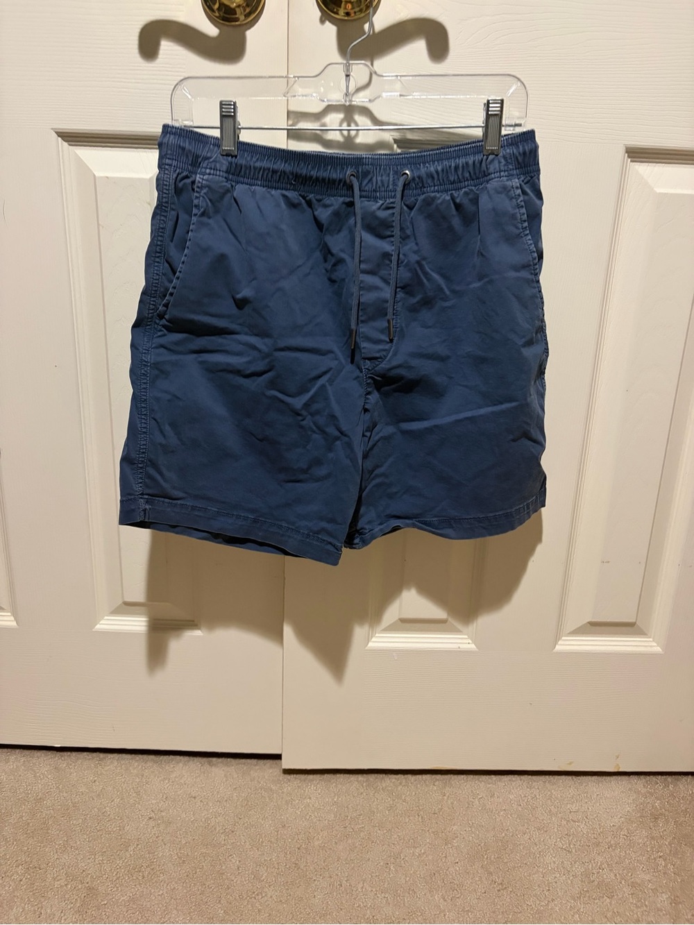 American Eagle Outfitters Men's Navy Blue Drawstring Shorts